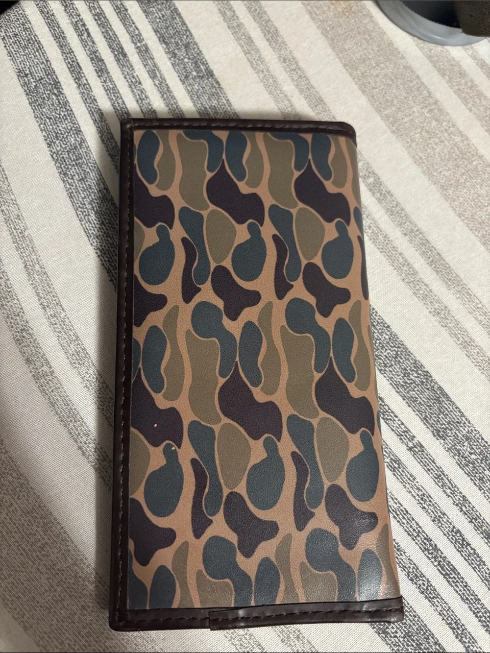 Zep-Pro leather Camouflage Wallet with Brass Snap